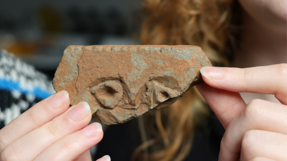 The carving found