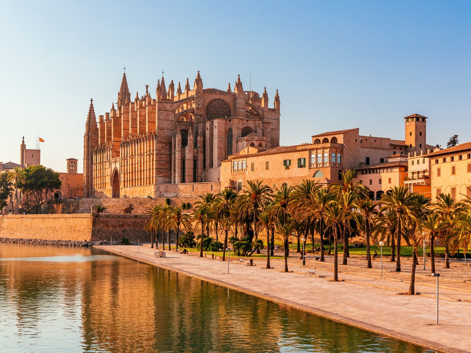 The Cathedral of Santa Maria of Palma in Palma de Mallorca, Spain