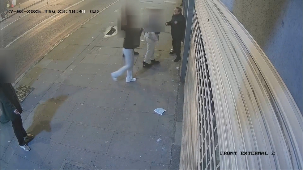 The CCTV footage of the attack on the pensioner