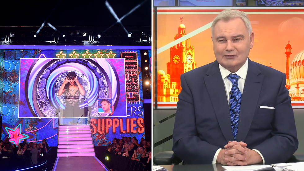 The Celebrity Big Brother house and Eamonn Holmes