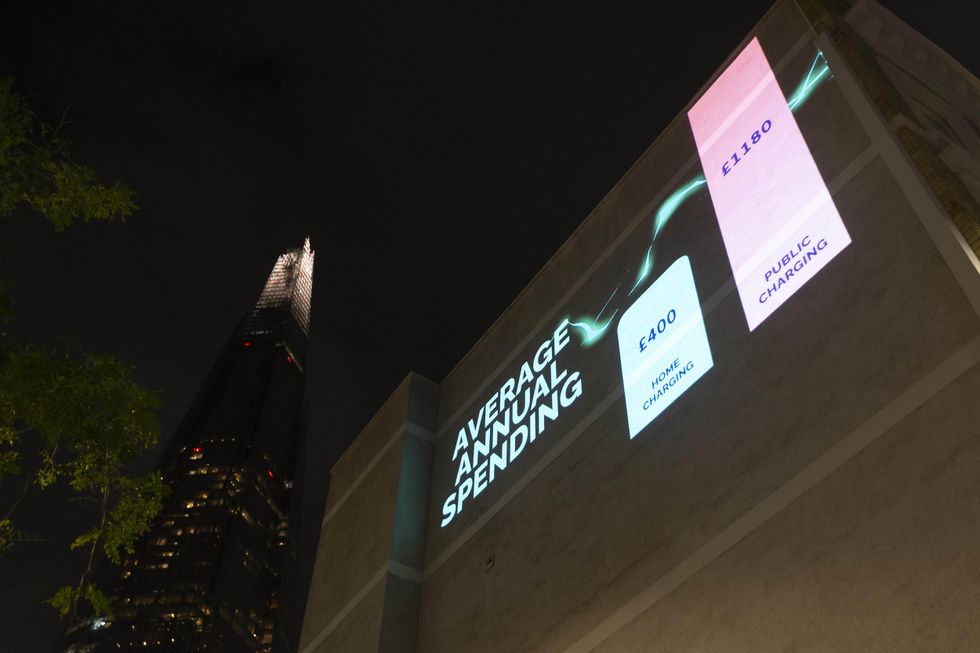 The ChargeGuru UK charging campaign in London Bridge