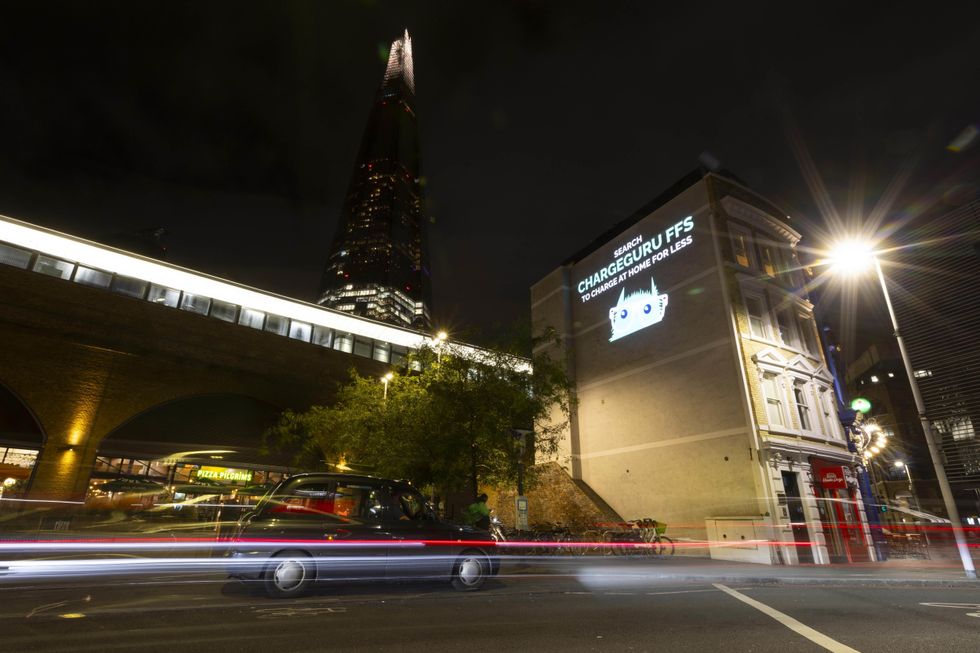 The ChargeGuru UK charging campaign in London Bridge