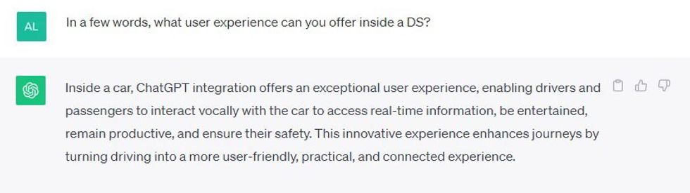 The ChatGPT function