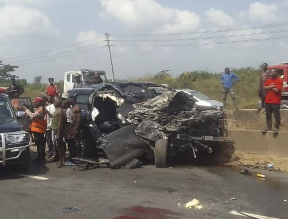 The chauffeur that crashed the car carrying Joshua on Monday has been identified as 47-year-old Kayode Adeniyi