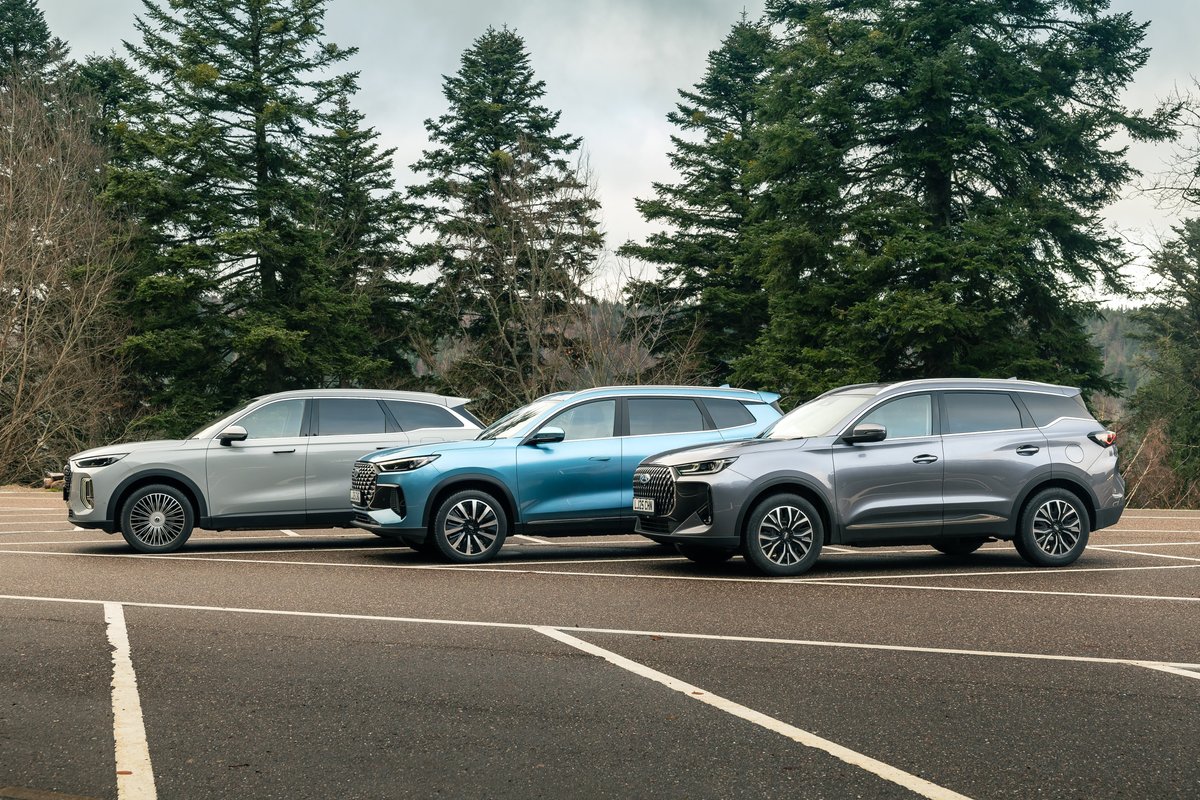 The Chery TIGGO 9, Chery TIGGO 8, Chery TIGGO 7