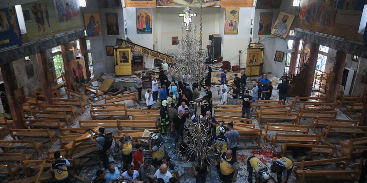 NextImg:Christians targeted by jihadist suicide bomber as 'heinous' church attack leaves 25 dead