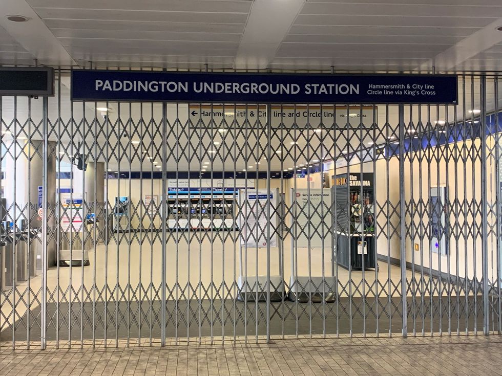 The Circle line, Paddington Station