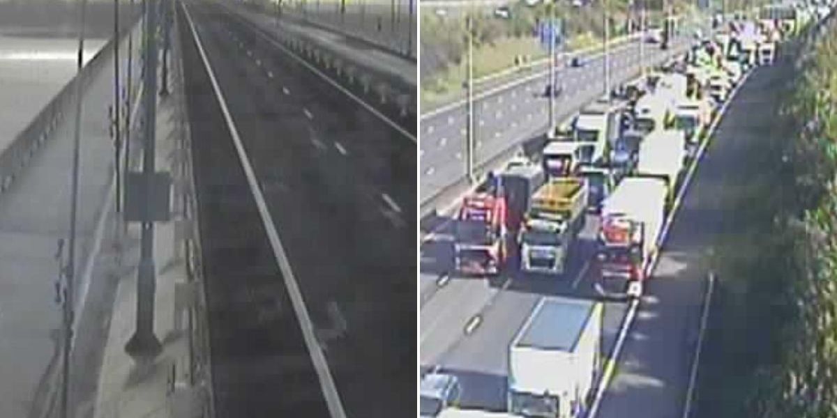 NextImg:Drivers warned of traffic chaos on M25, M20 and M48 after serious crashes, diesel spills and bridge closures