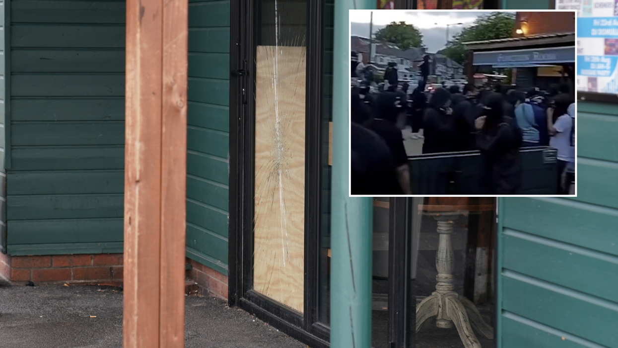  The Clumsy Swan was damaged by protesters