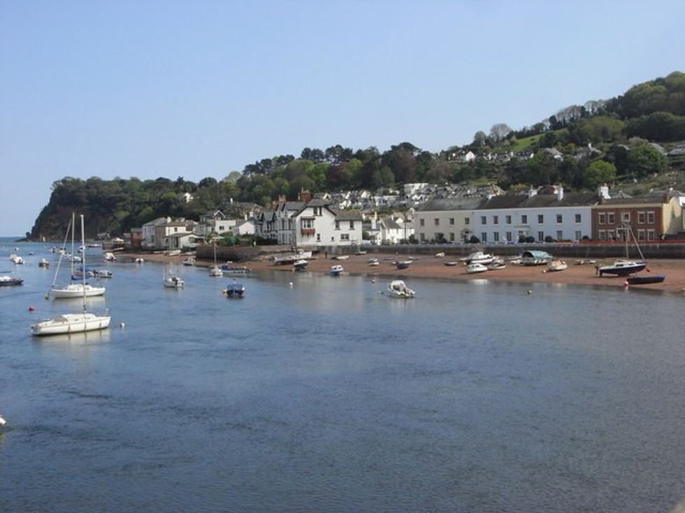 The coastline in Shaldon, Devon