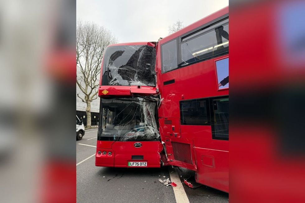 The collision resulted in several people suffering injuries at the scene