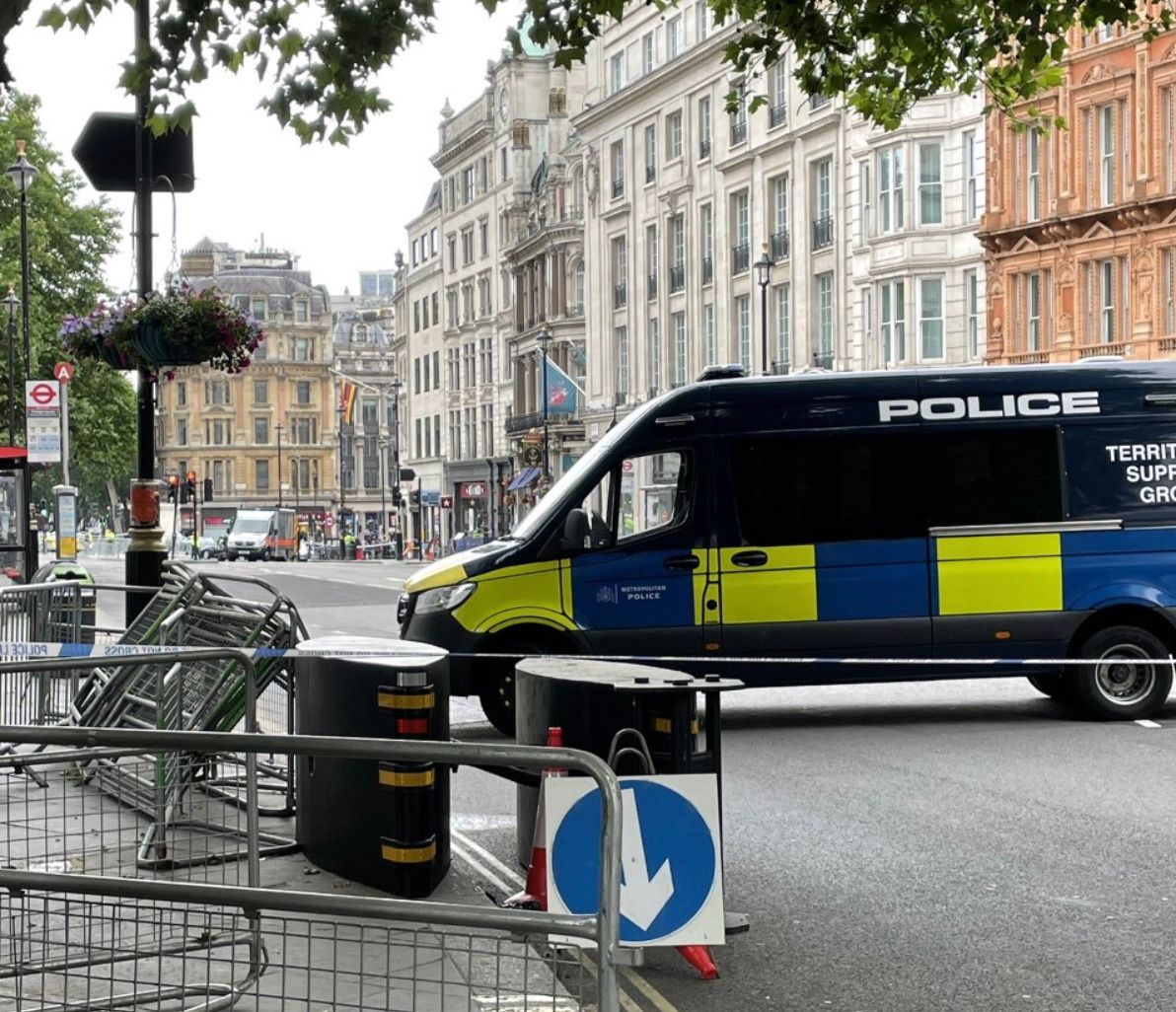 The cordon remains in place