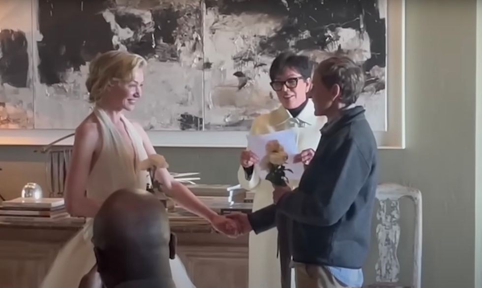 The couple's ceremony was overseen by Kris Jenner