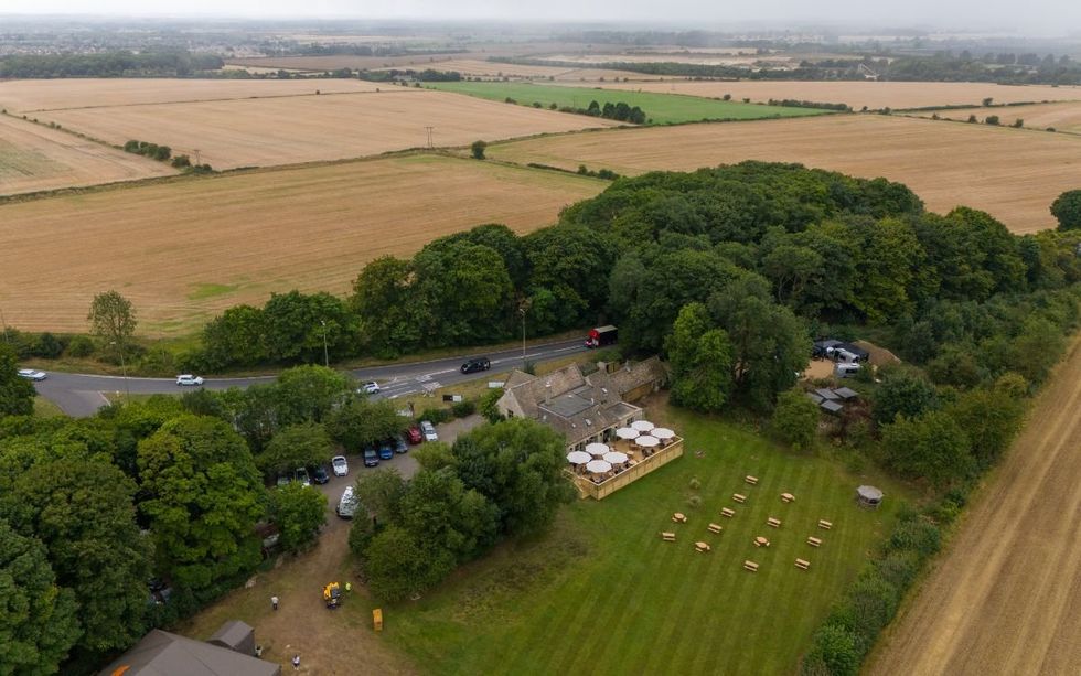 The crash happened close to the site of the pub