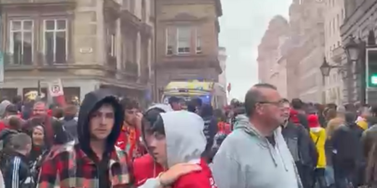 NextImg:Liverpool parade: Car drives into crowd of celebrating football fans - Police cordon in place