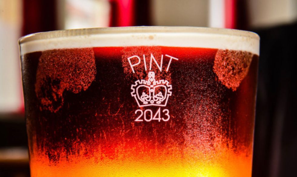 The crown symbol will be back on pint glasses