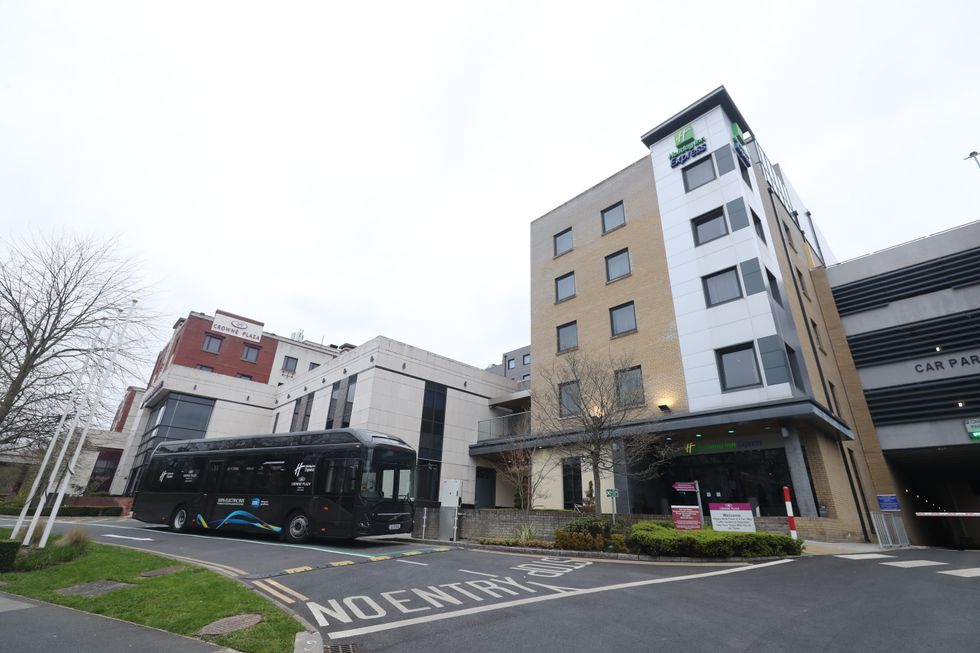 The Crowne Plaza Hotel in Santry near Dublin Airport has been used as a Covid-19 quarantine hotel