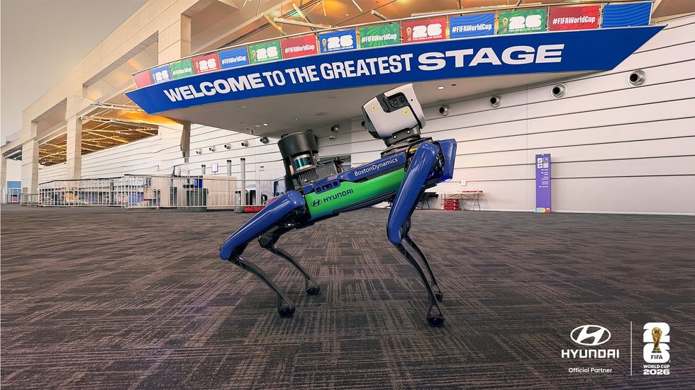 The customised Boston Dynamics Spot robot will be seen at the International Broadcast Centre in Dallas and the MetLife Stadium in New Jersey.