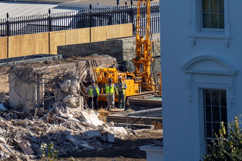 The demolition of the East Wing of the White House