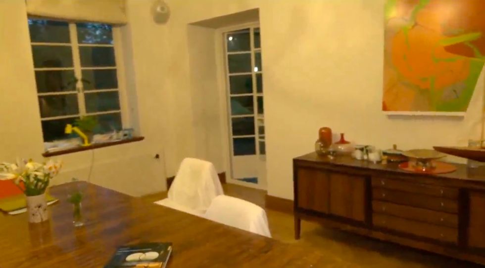 The dining room in Mike Rundell's home in Herne Hill, London