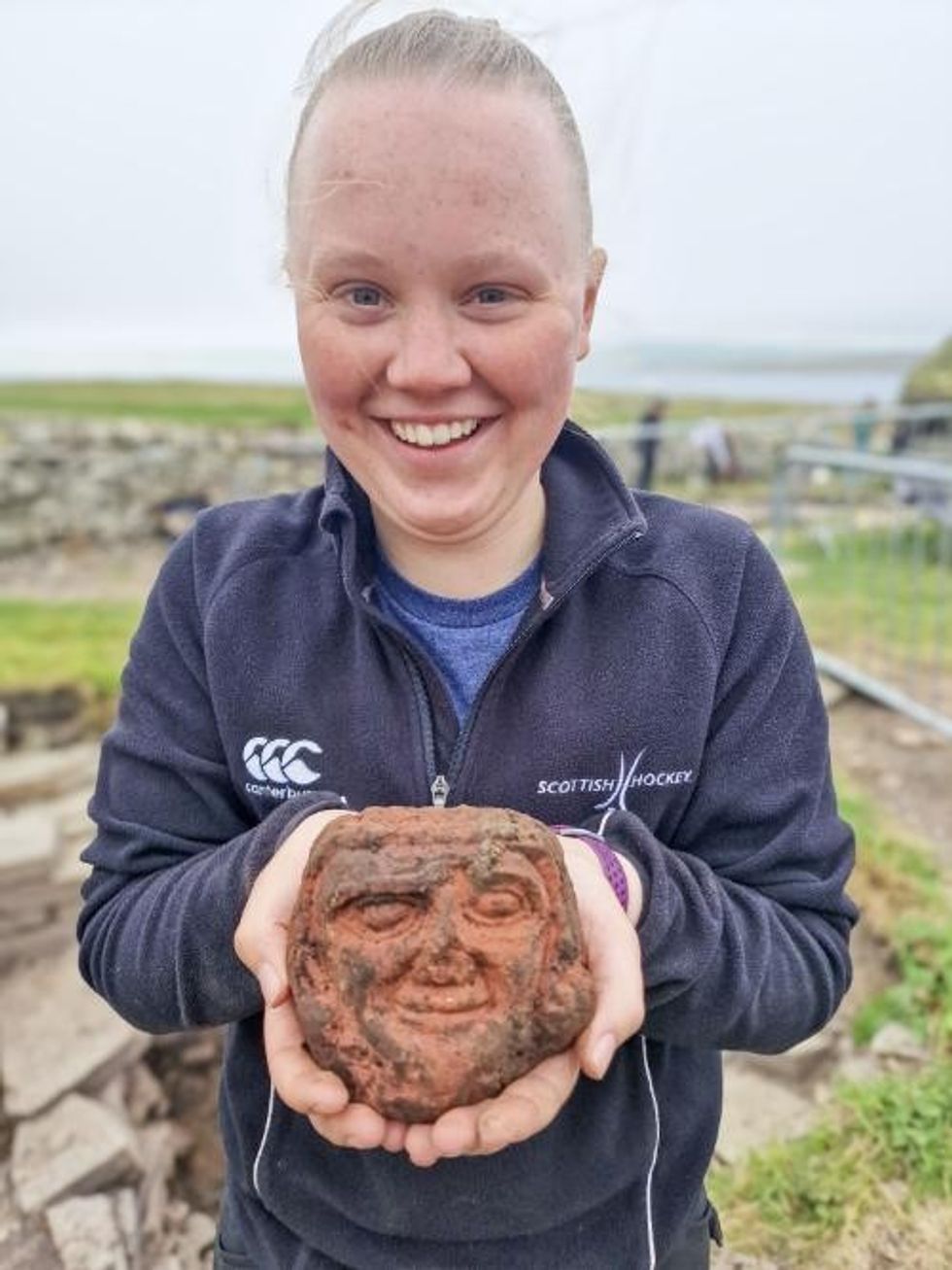 The discovery was made by archaeology student Katie Joss
