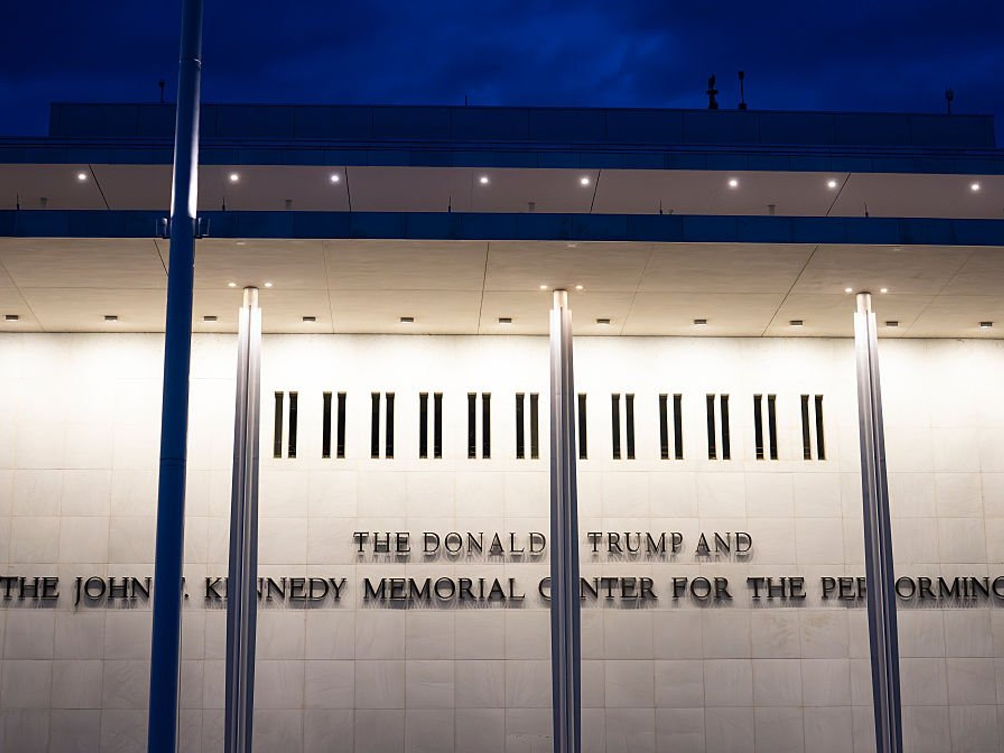 The Donald Trump and the John F Kennedy Memorial Center for the Performing Arts