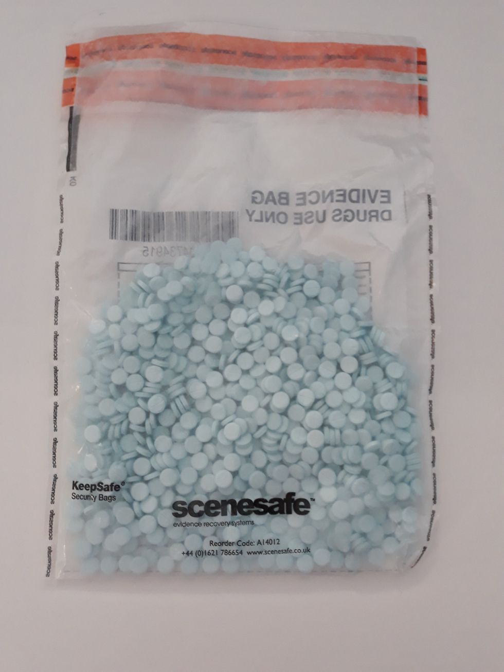 The drugs, believed to be blue diazepam tablets