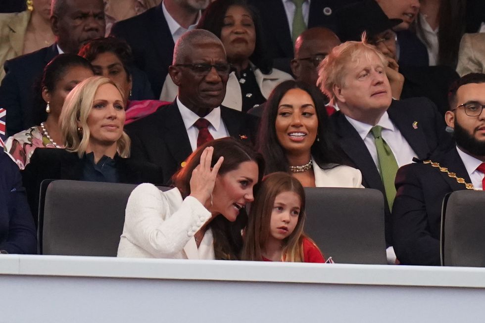 The Duchess of Cambridge and Princess Charlotte
