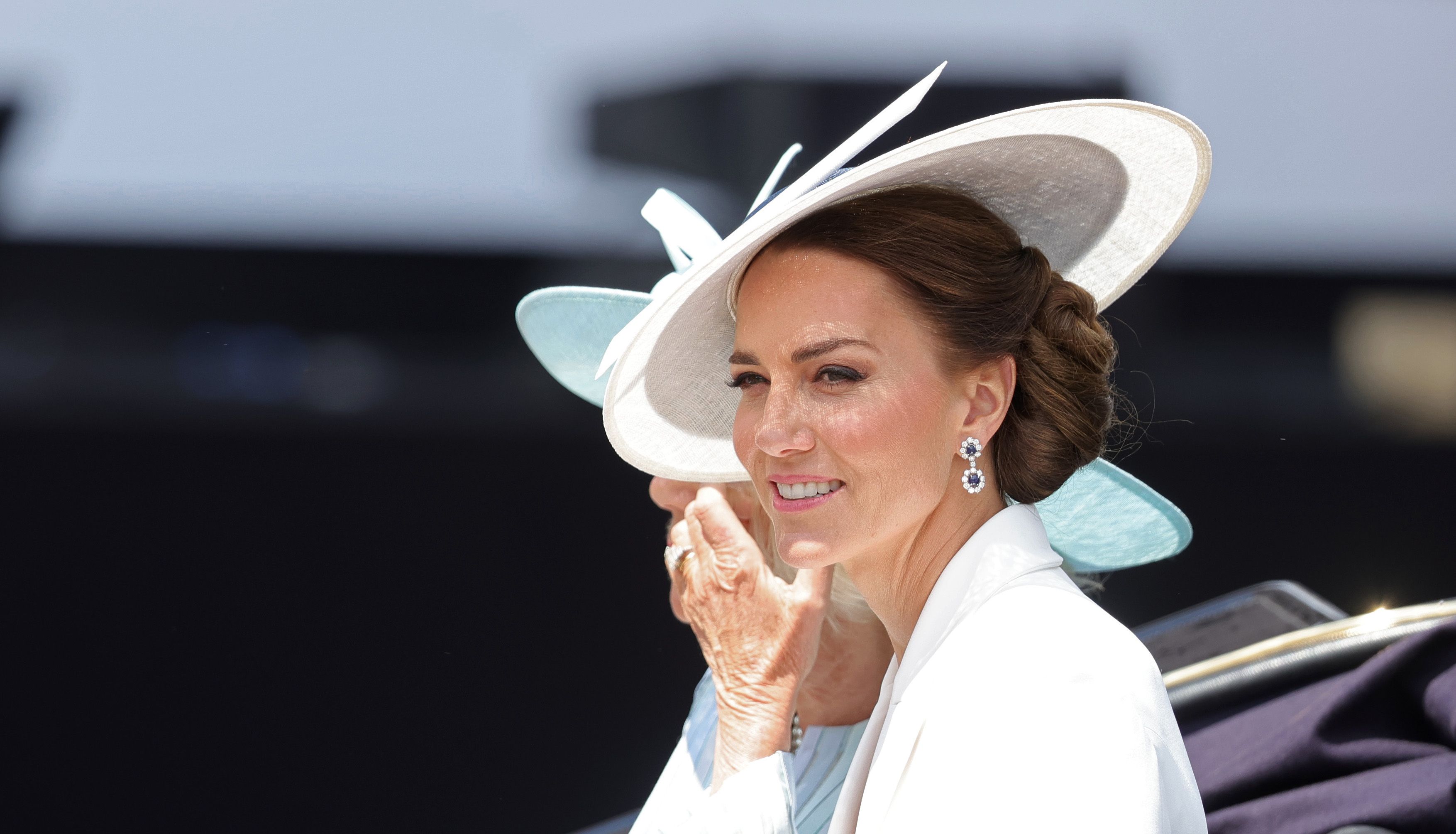 The Duchess of Cambridge sports her mother-in-laws earrings
