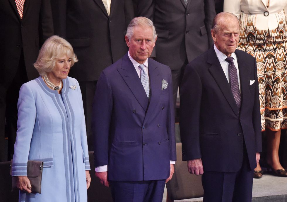 The Duchess of Corwnall, the Prince of Wales and the Duke of Edinburgh attend the Opening Ceremony for Commonwealth Heads of Government Meeting (CHOGM) at the Mediterranean Conference Centre Valletta in Malta.