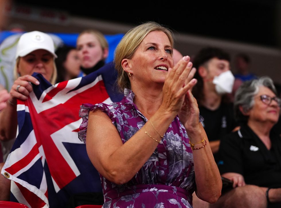 The Duchess of Edinburgh clapping