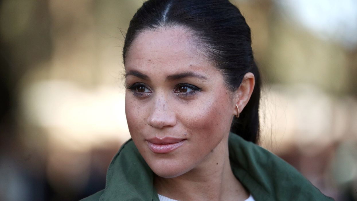 The Duchess of Sussex during a visit to the Moroccan Royal Federation of Equestrian Sports in Rabat