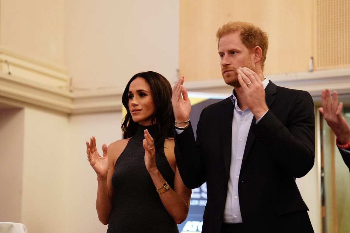 The Duke and Duchess of Sussex at the IG25 and Team Canada Reception at the Hilton Hotel during the Invictus Games in Dusseldorf, Germany