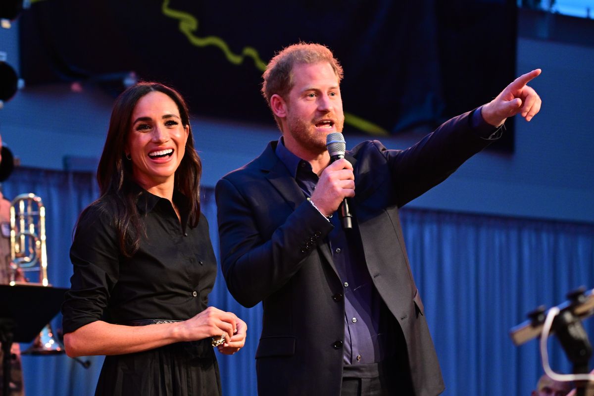 The Duke and Duchess of Sussex, during the Invictus Games in Dusseldorf, Germany.
