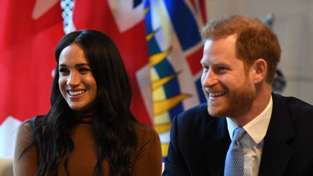 The Duke and Duchess of Sussex during their visit to Canada House, central London