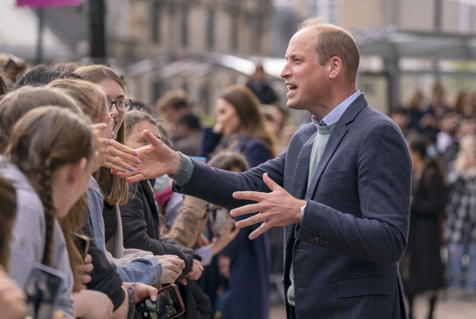 The Duke of Cambridge during a visit to the University of Glasgow