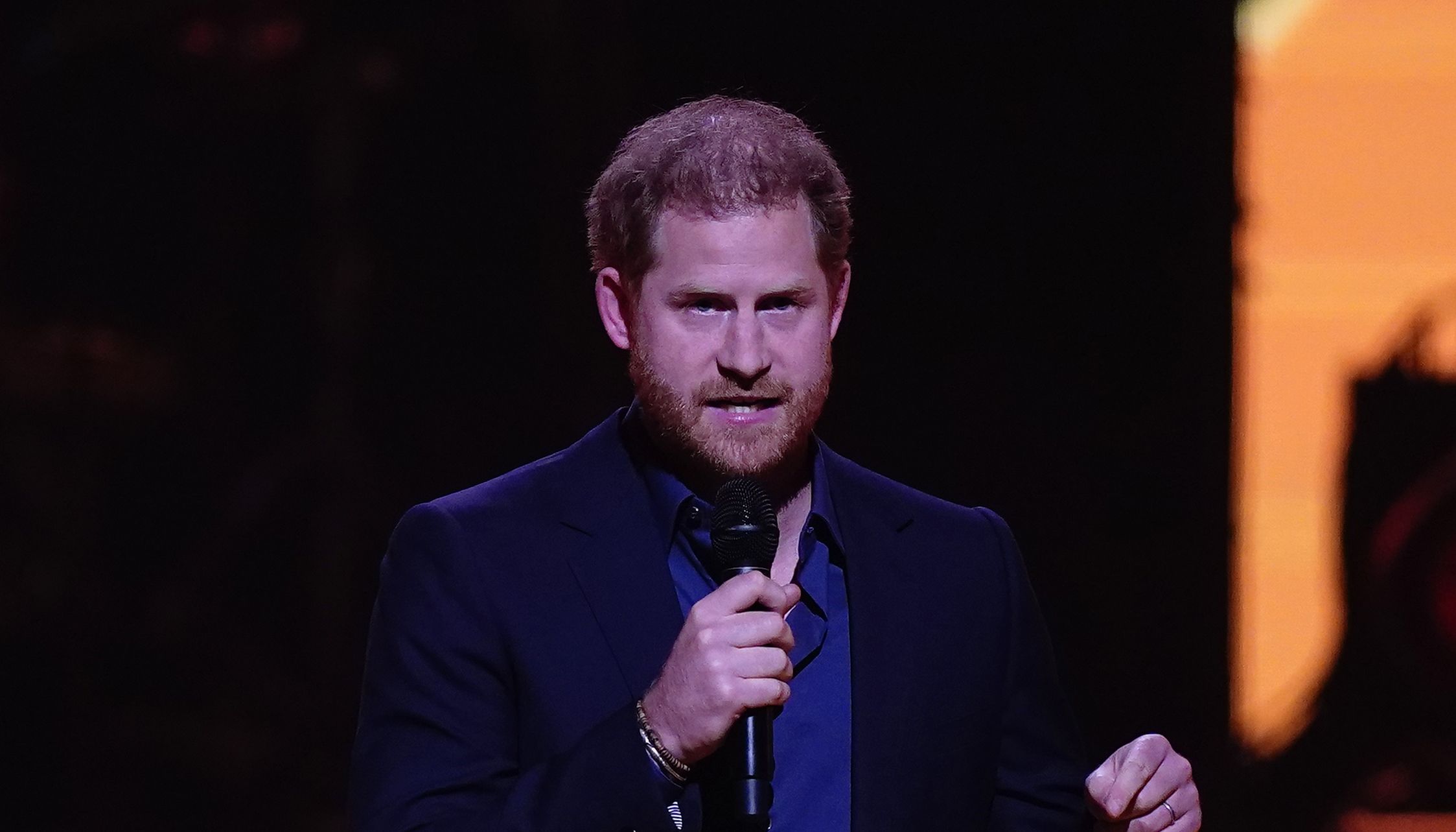 The Duke of Sussex at the Invictus Games closing ceremony at the Zuiderpark, in The Hague, Netherlands. Picture date: Friday April 22, 2022.