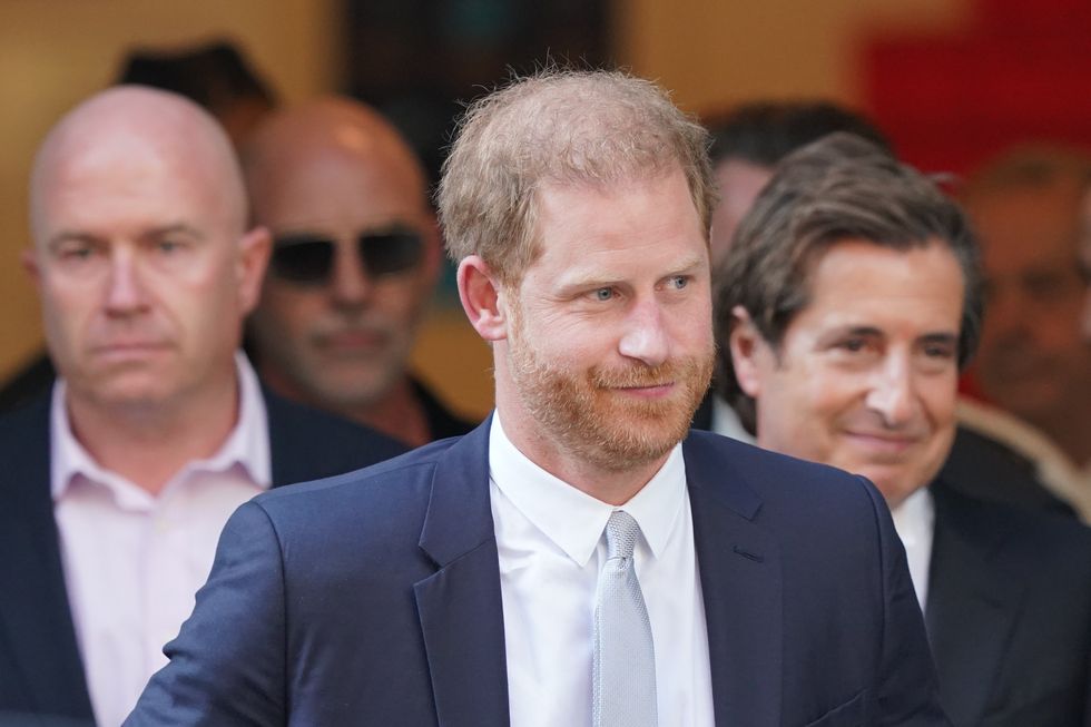 The Duke of Sussex leaving the Rolls Building