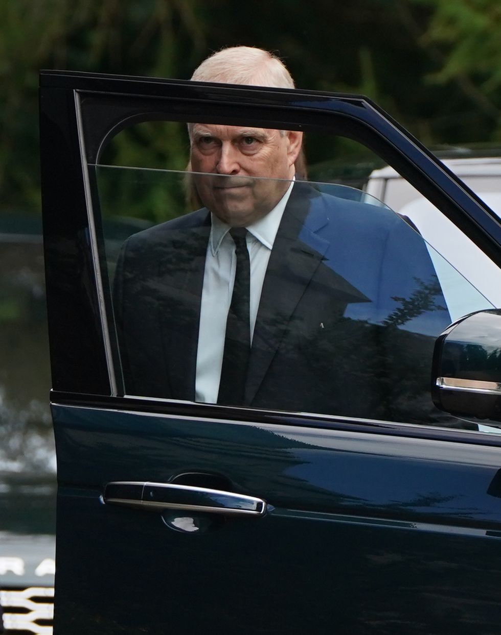The Duke of York attends a service at Crathie Kirk, Balmoral in Scotland, following the death of Queen Elizabeth II on Thursday. Picture date: Saturday September 10, 2022.