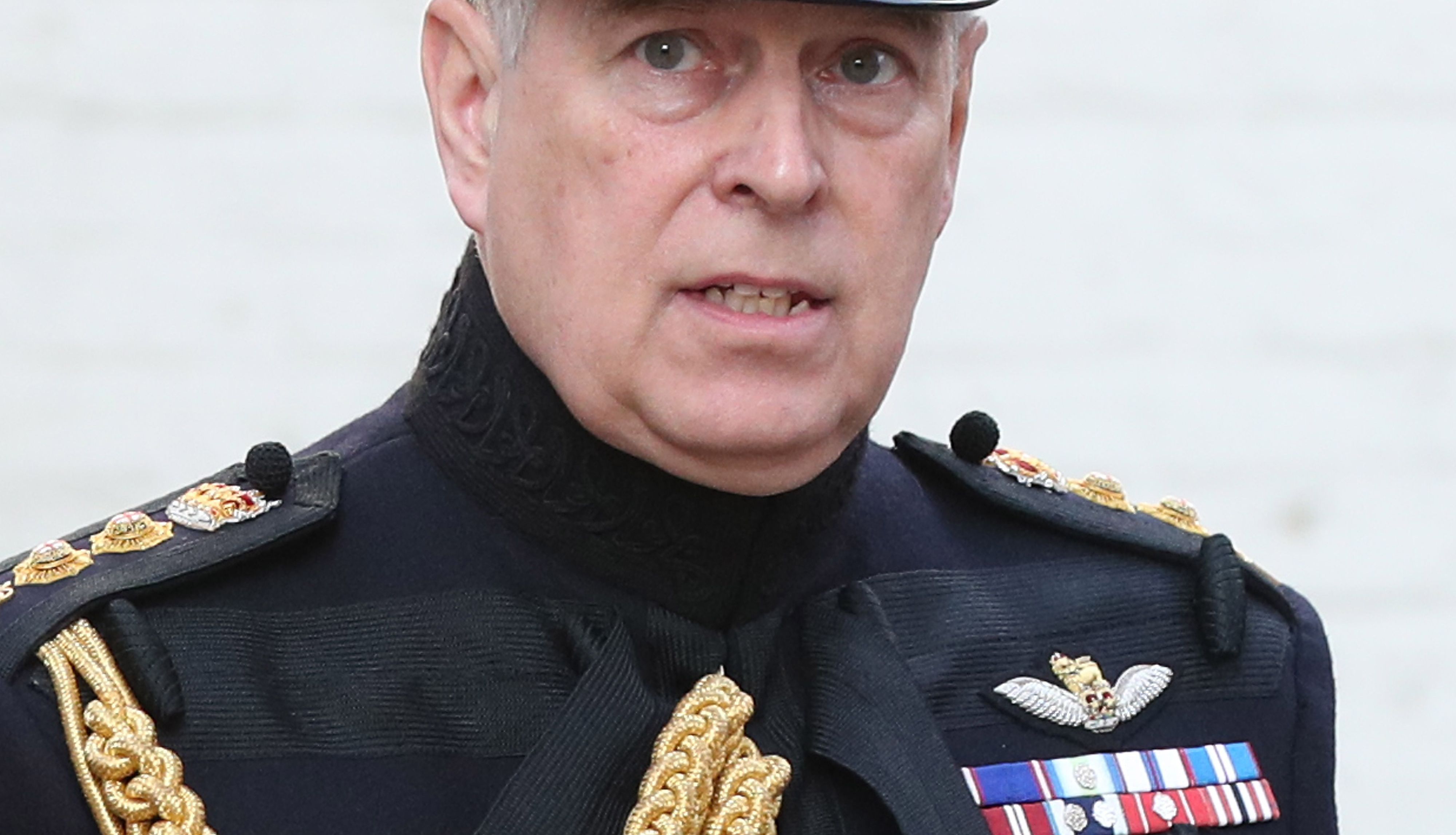The Duke of York, in his role as colonel of the Grenadier Guards, before laying a wreath at the Charles II memorial in Bruges to mark the 75th Anniversary of the liberation of the Belgian town