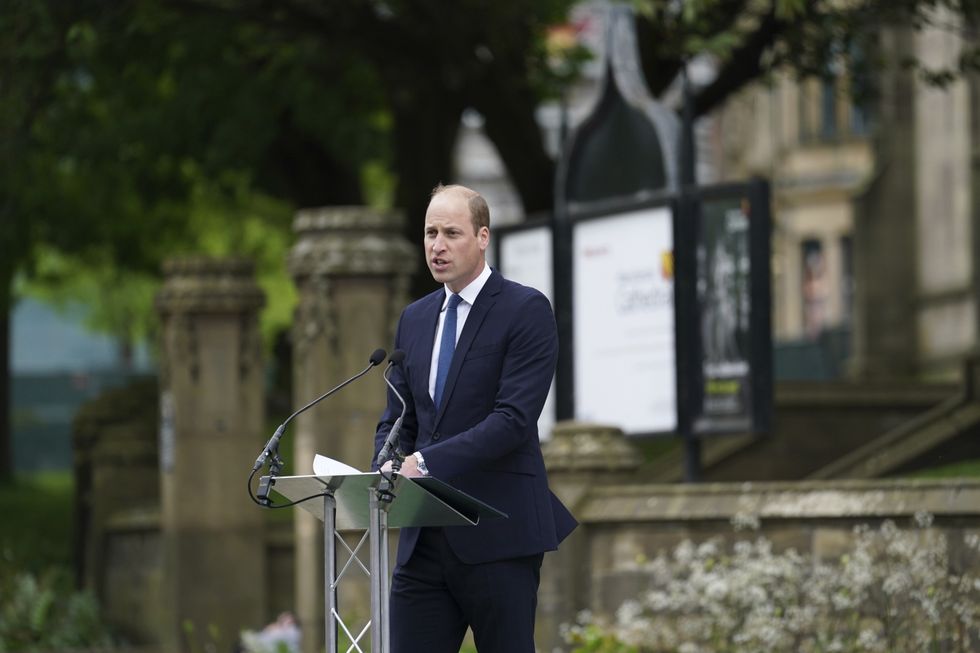 The duke told families the memorial would be a place of solace for them and all Mancunians.