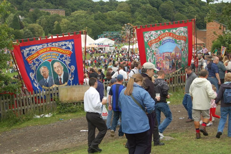 The Durham Miners' Gala usually attracts thousands of people