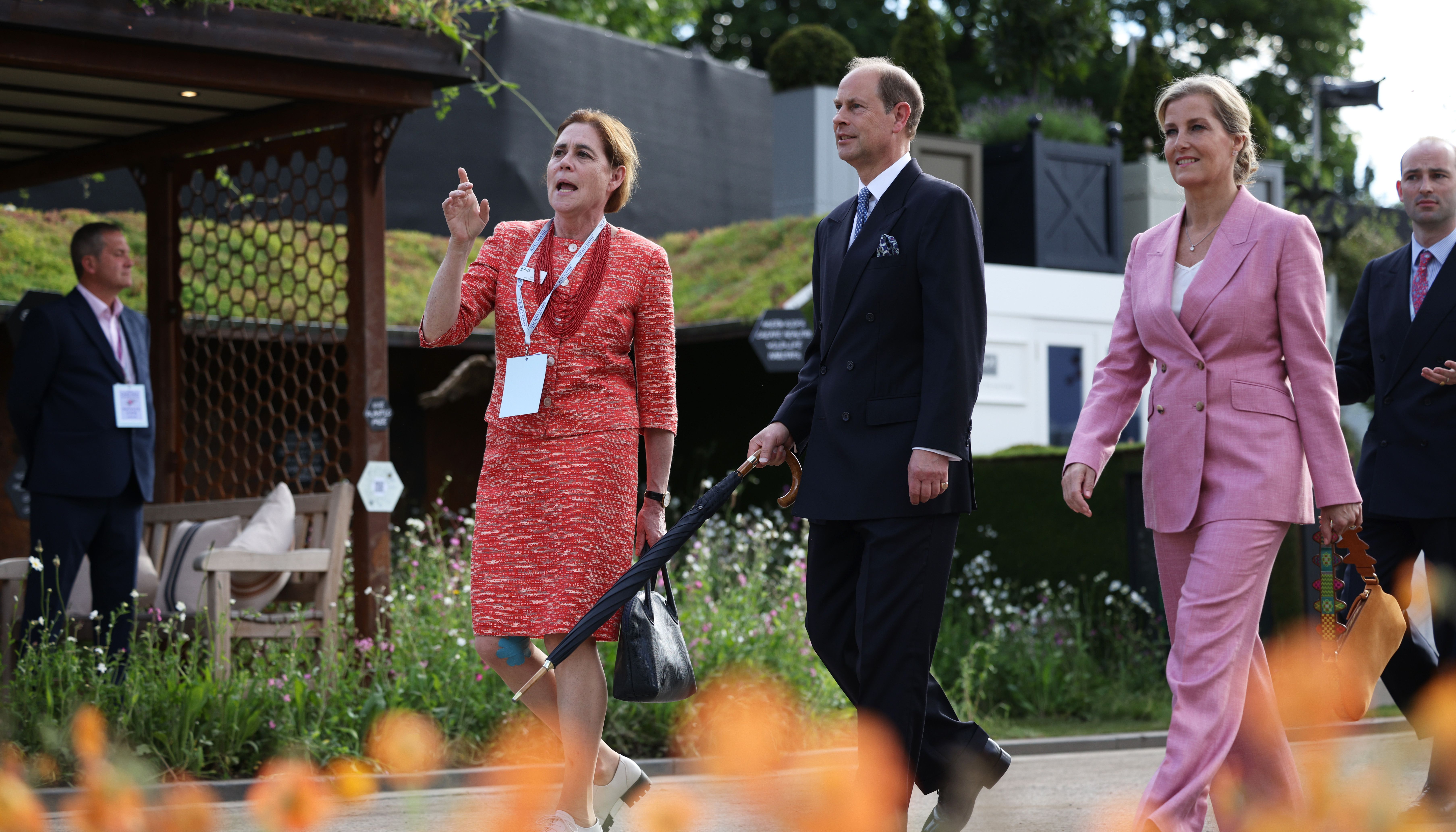 The Earl and Countess of Wessex during a visit by members of the royal family to the RHS Chelsea Flower Show 2022, at the Royal Hospital Chelsea, in London. Picture date: Monday May 23, 2022.