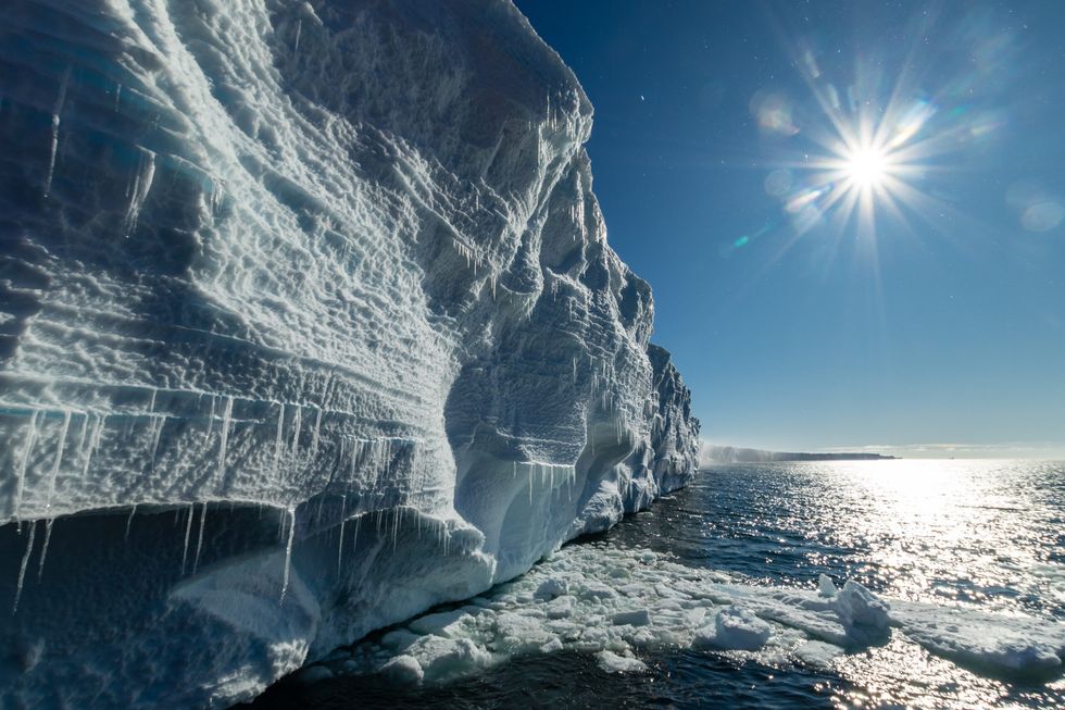 The edge of the Ekstrom Ice Shelf