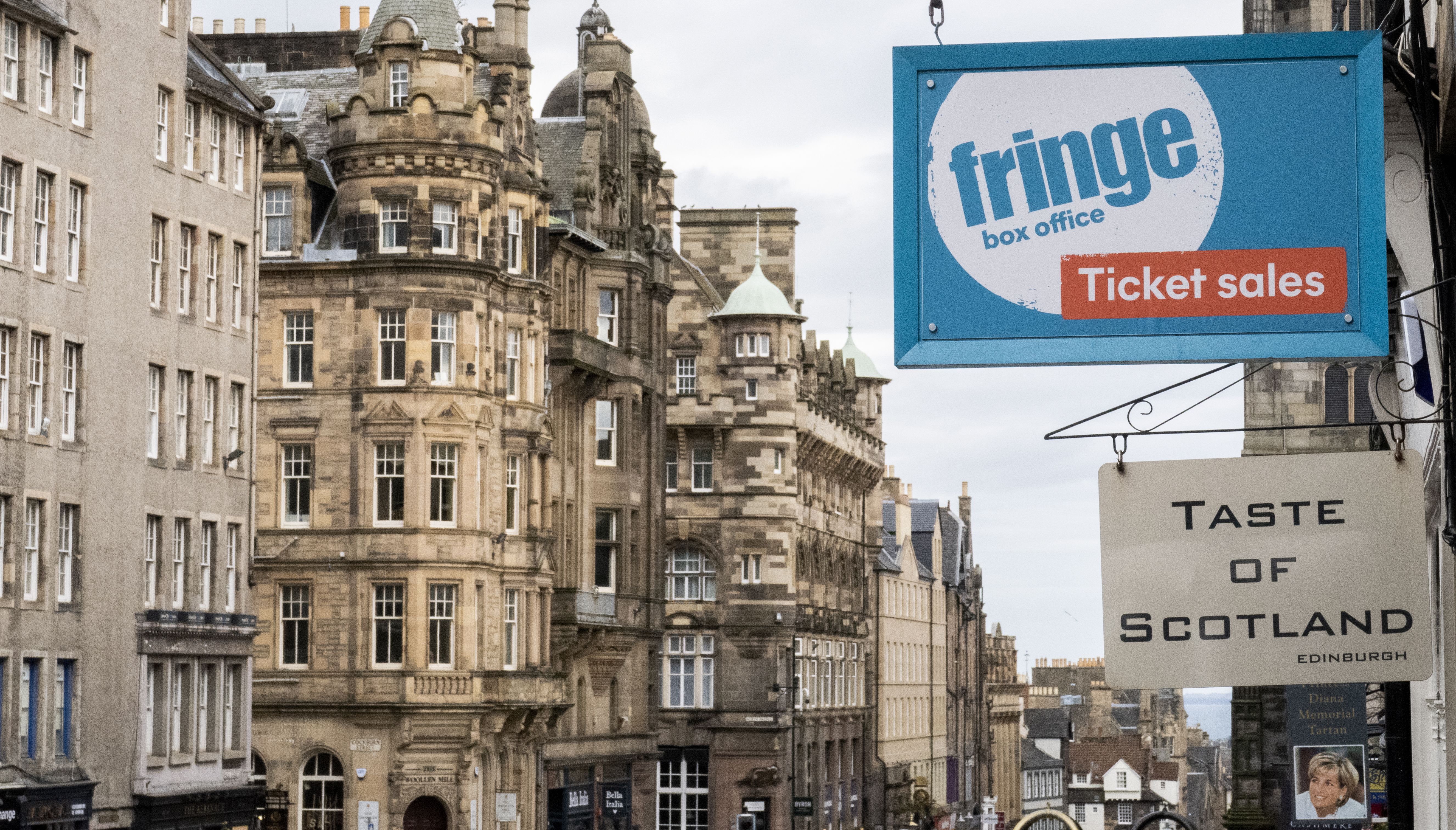 The Edinburgh Fringe shop and ticket office on Edinburgh's Royal Mile.