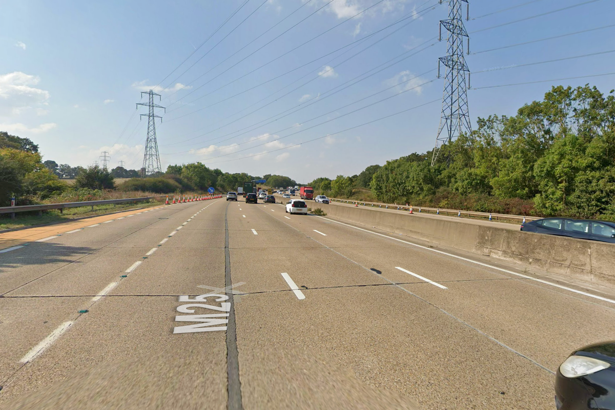 The eight people were found in the back of a lorry on the M25