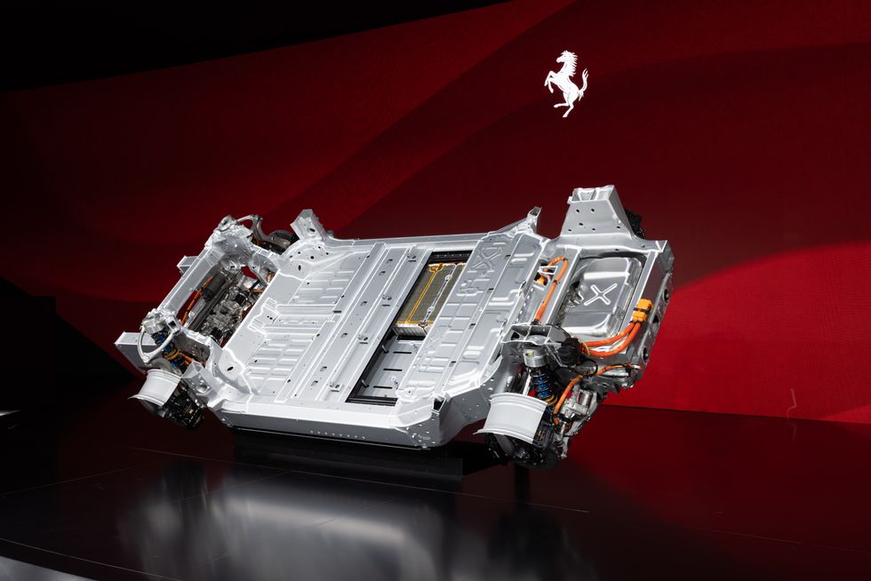 The electric battery for the Ferrari Elettrica