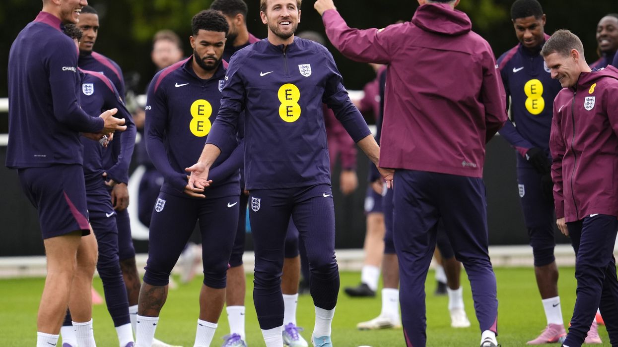 The England squad training for their upcoming matches during the international break