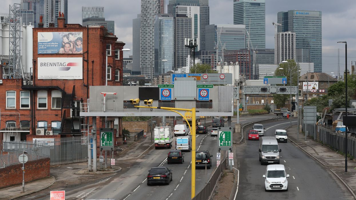 The entrance to Blackwall Tunnel