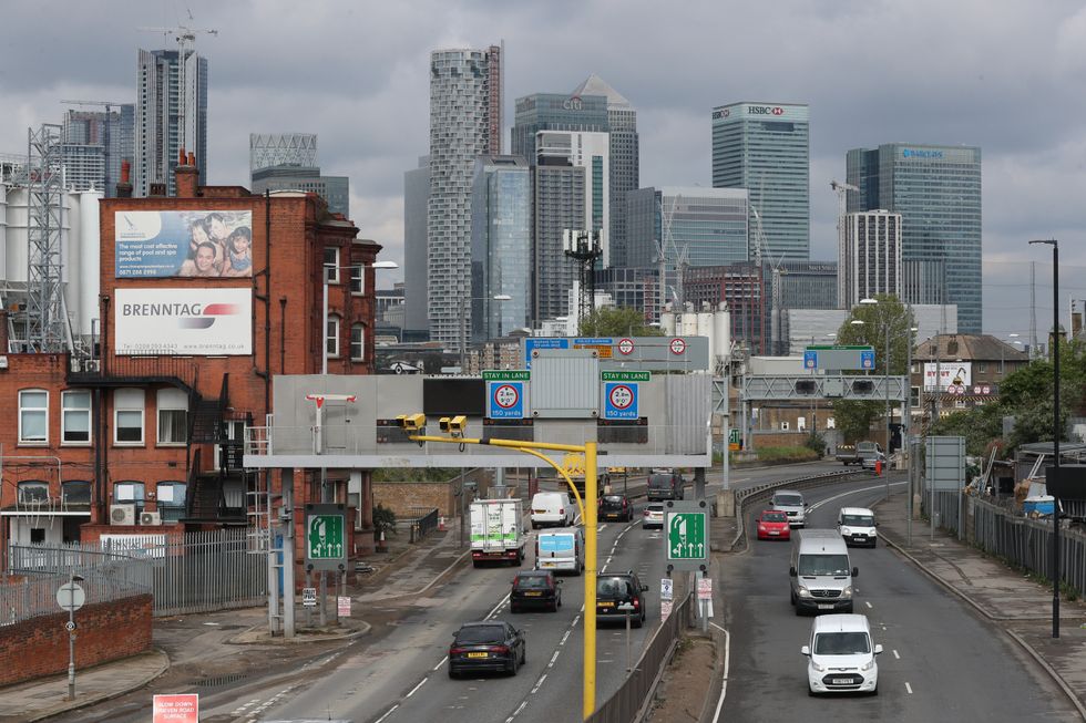 The entrance to Blackwall Tunnel